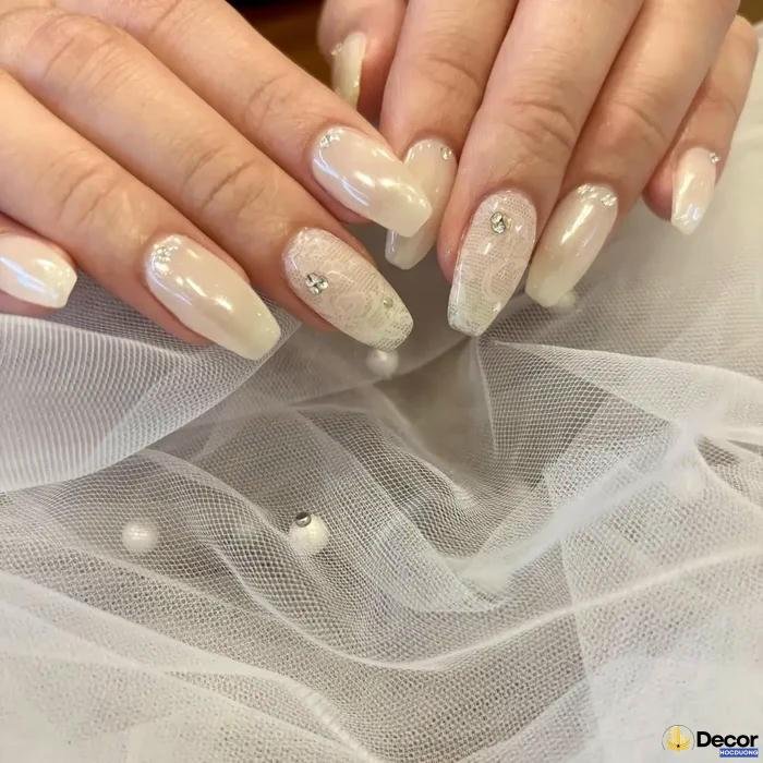 nail cô dâu đẹp mắt