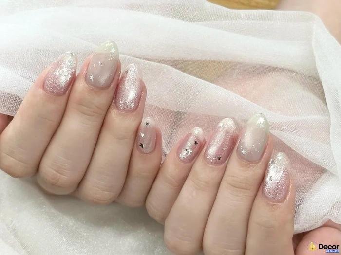 nail cô dâu đơn giản