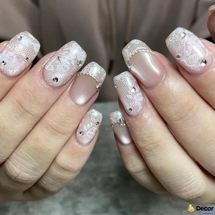 nail cô dâu tinh tế