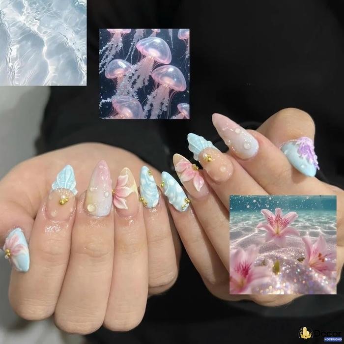 nail đi biển sang trọng