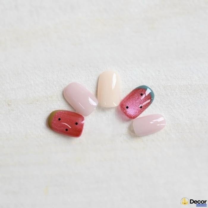 nail dưa hấu dễ thương
