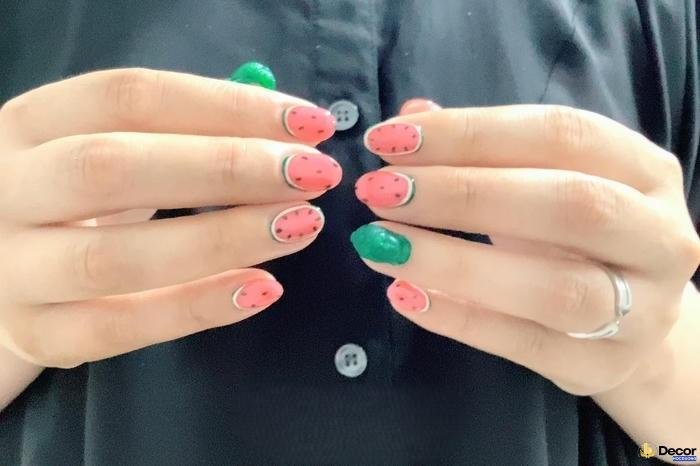 nail dưa hấu nghệ thuật