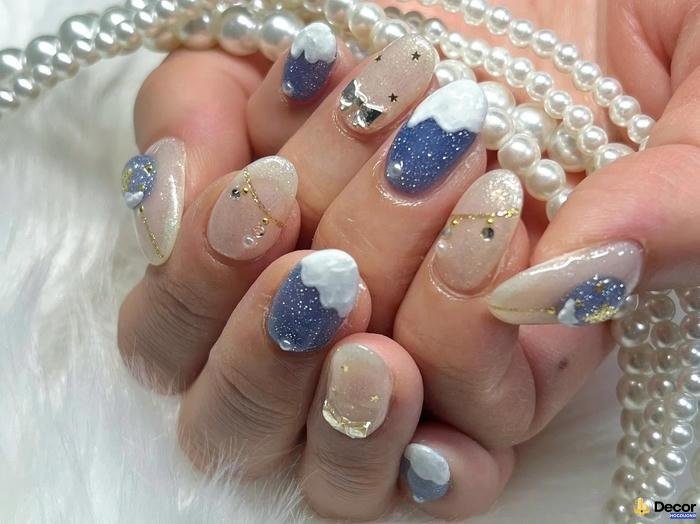 nail giáng sinh đơn giản