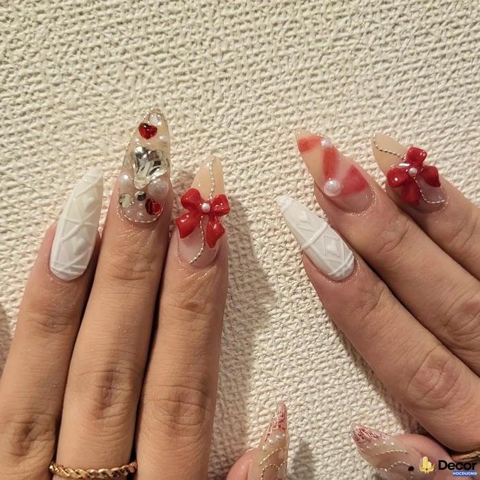 nail giáng sinh phong cách