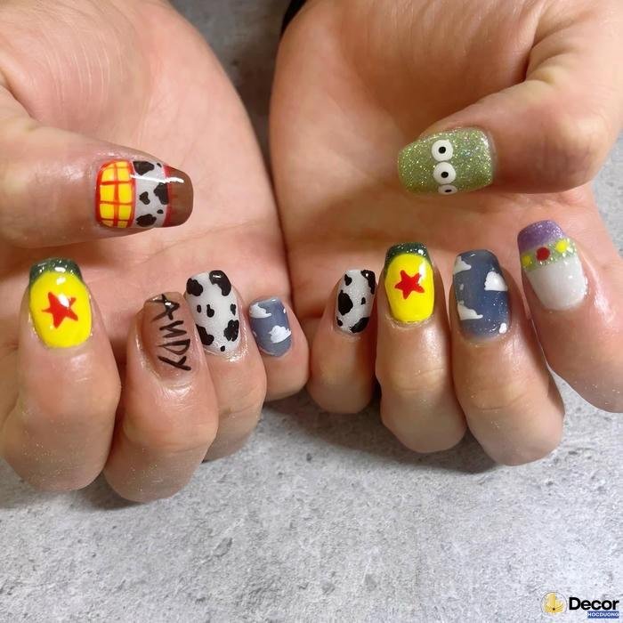 nail halloween đơn giản