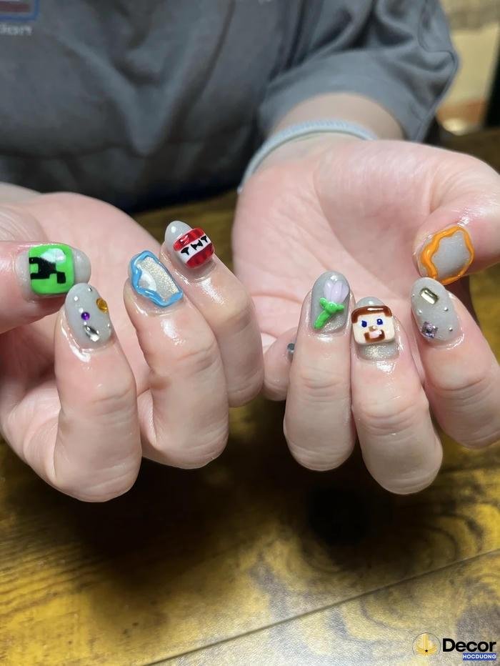 nail halloween hiện đại