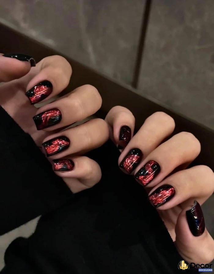 nail halloween hiệu ứng máu chảy full hd