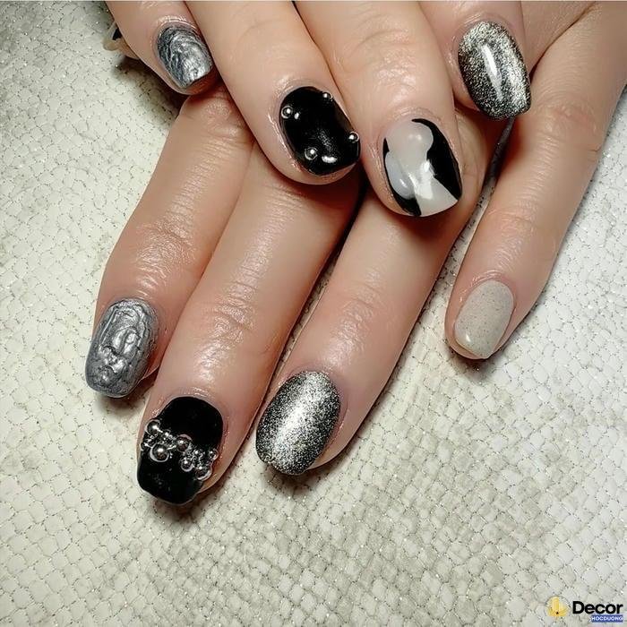 nail halloween sang trọng