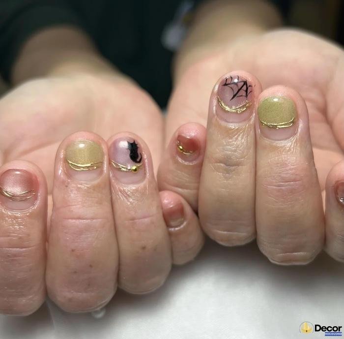 nail halloween thẩm mỹ