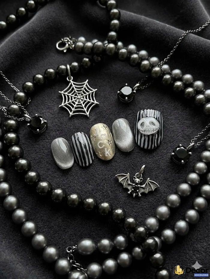 nail halloween thời thượng