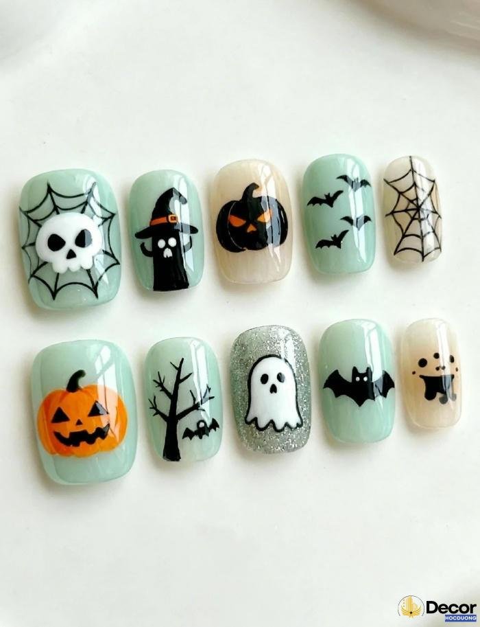 nail halloween xu hướng mới nhất 4k