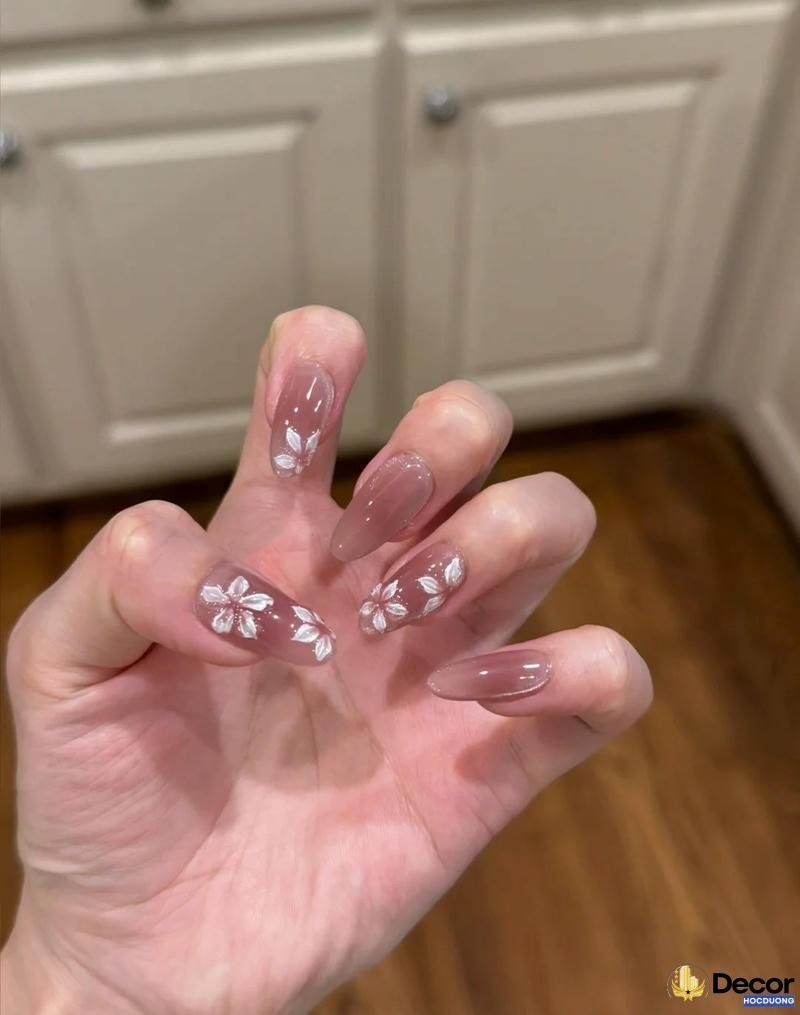 nail hoa nhí dễ thương hd