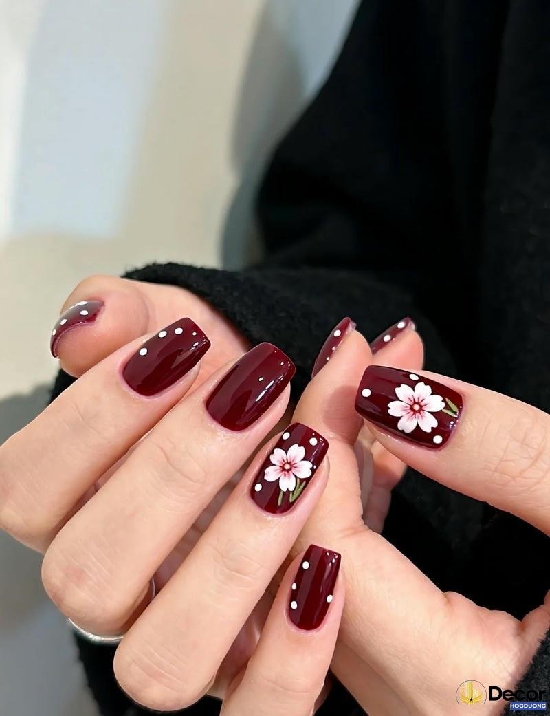 nail hoa phong cách vintage full hd