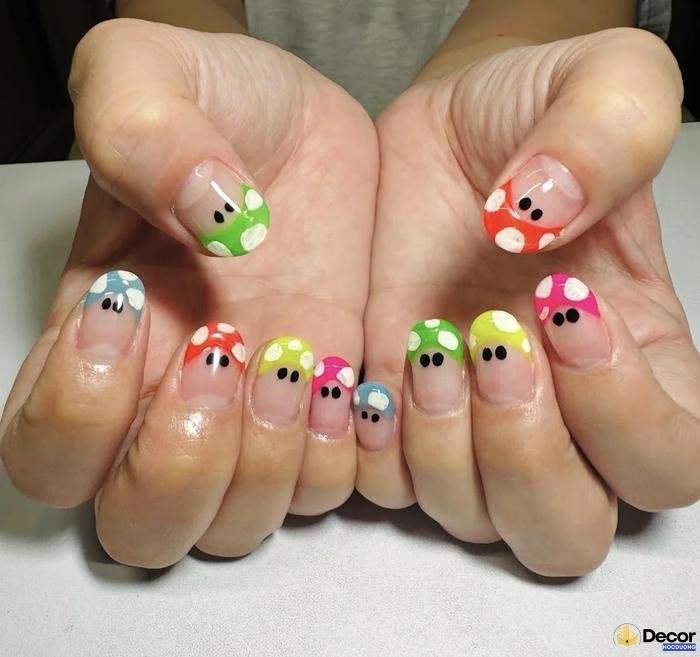 nail hoạt hình đẹp mắt