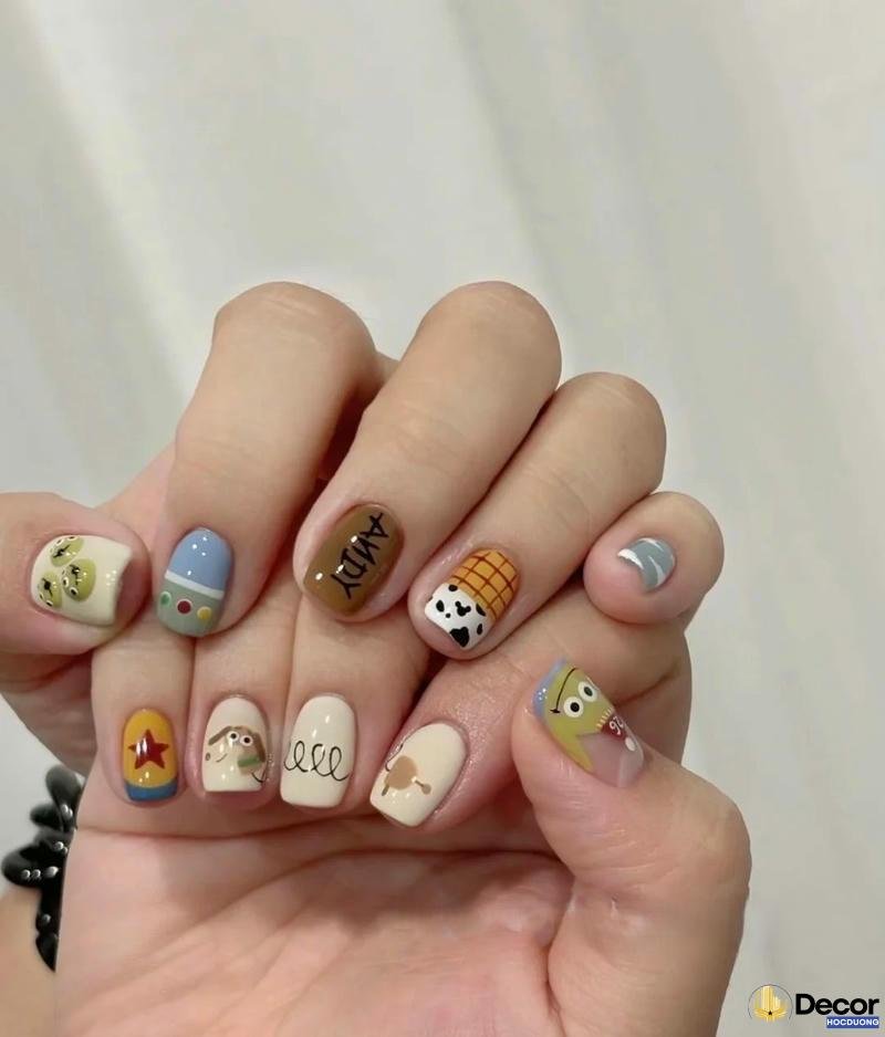 nail hoạt hình disney dễ thương hd