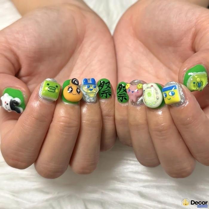 nail hoạt hình thẩm mỹ