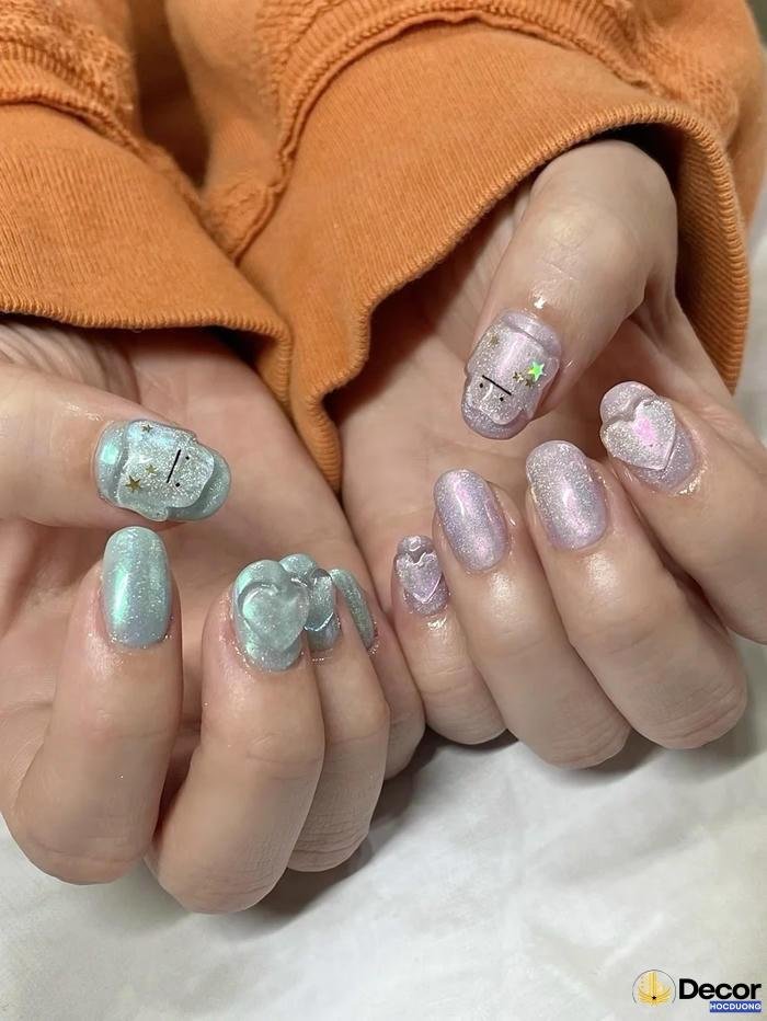 nail hoạt hình thanh lịch