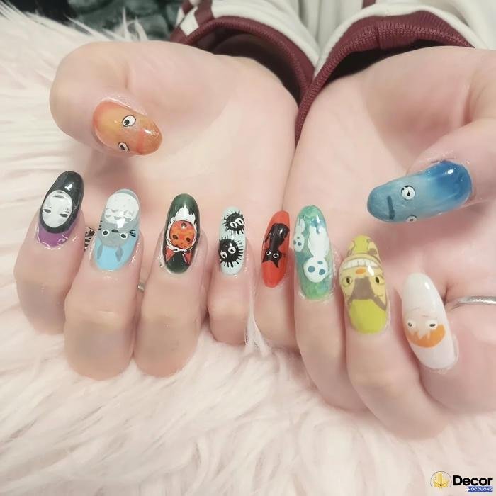 nail hoạt hình thời thượng