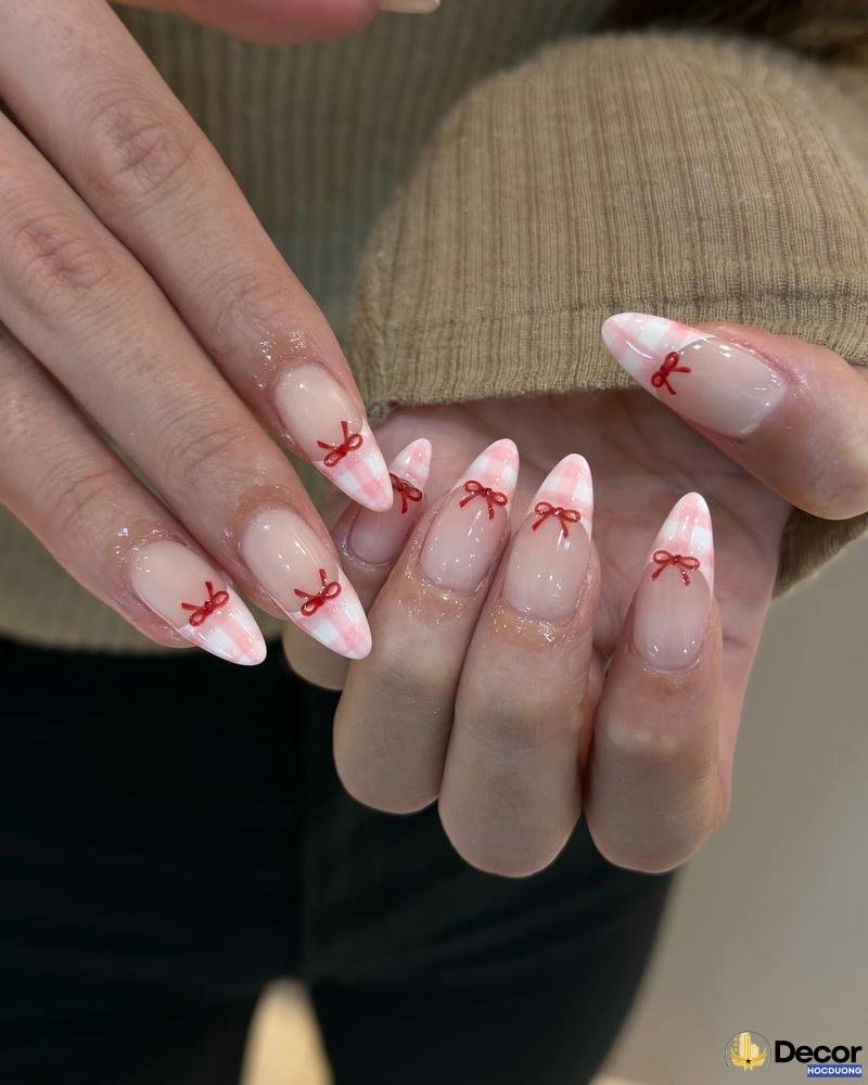 nail hồng nhũ lấp lánh 4k