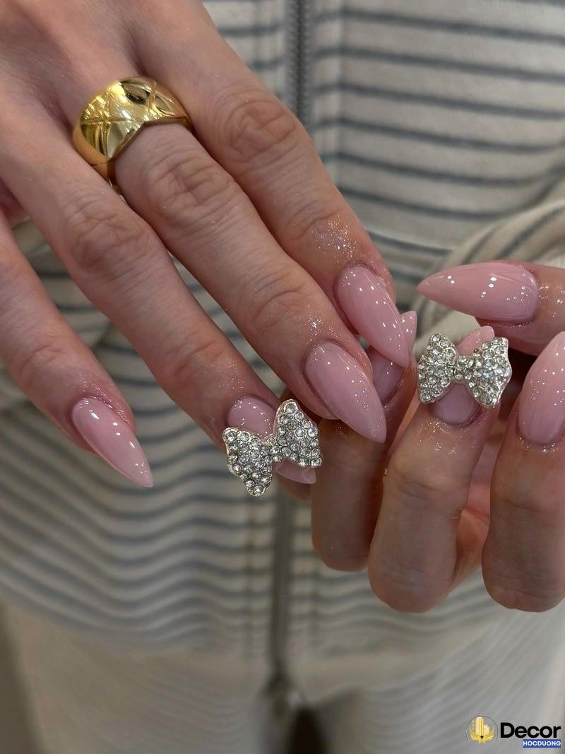 nail hồng ombre tinh tế 4k siêu nét