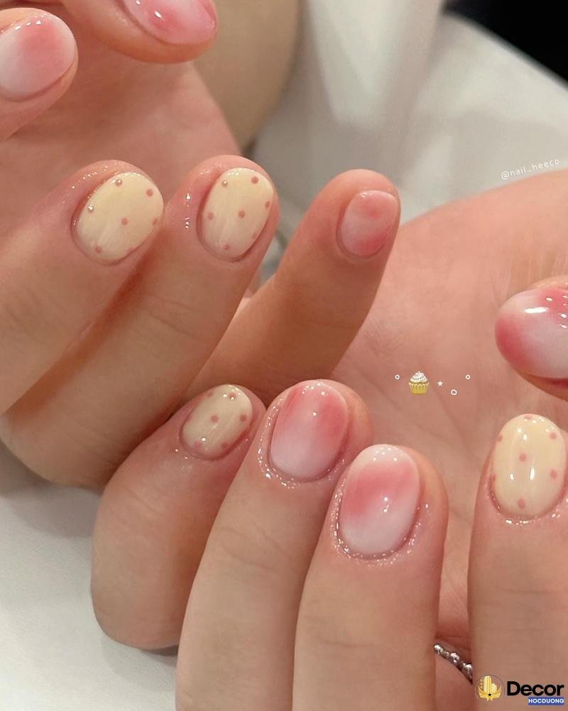 nail hồng thạch bóng mịn sắc nét hd