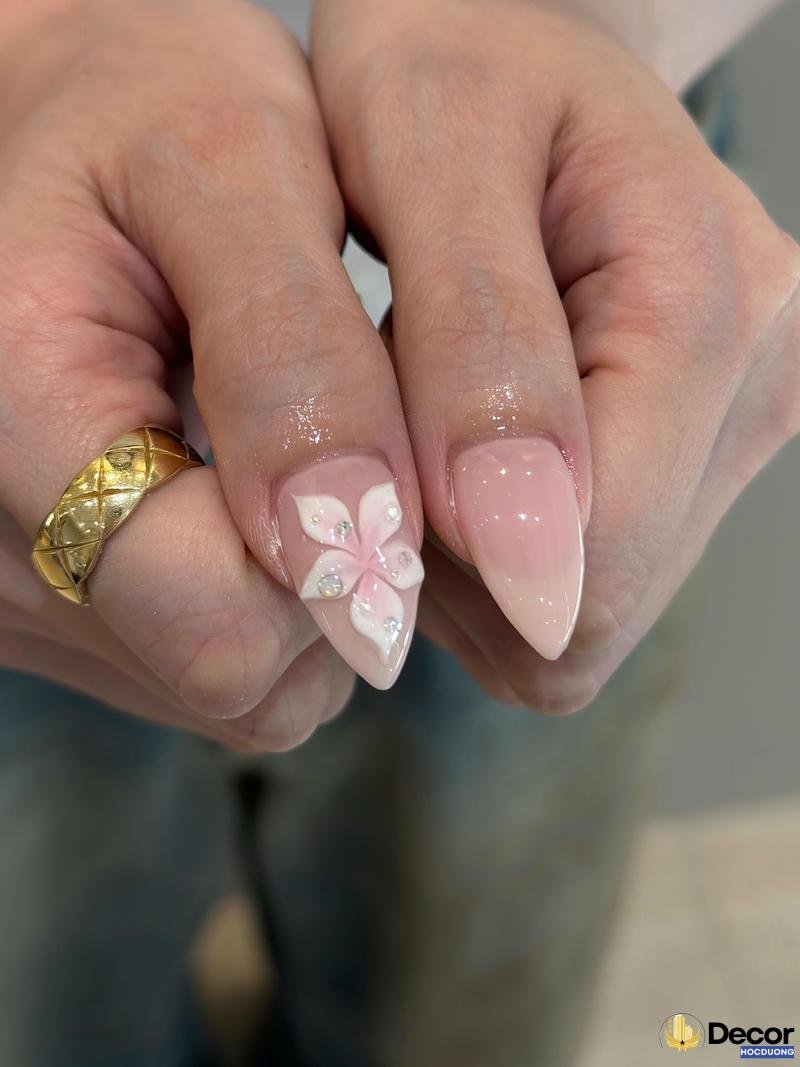 nail hồng thạch trong trẻo hd siêu nét