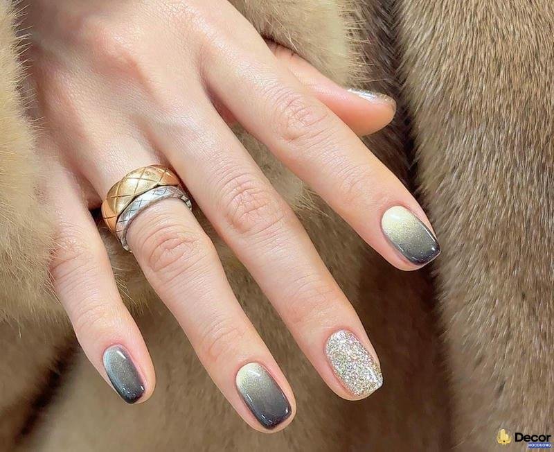 nail kim tuyến bạc lấp lánh full hd