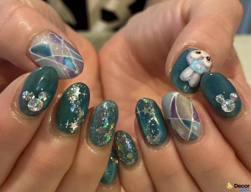 nail kim tuyến phong cách
