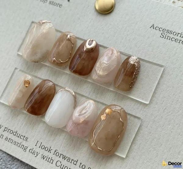 nail loang vân đá tinh tế 4k