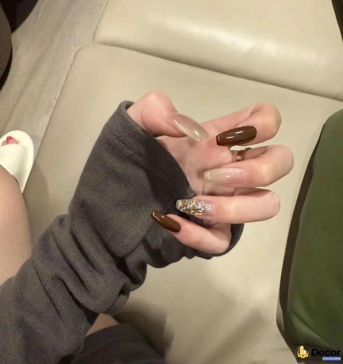 nail màu nâu socola full hd siêu nét