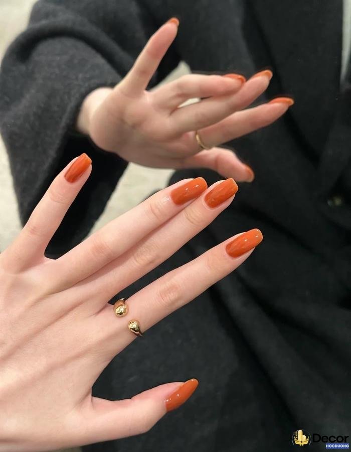 nail màu nâu xu hướng 2026 4k