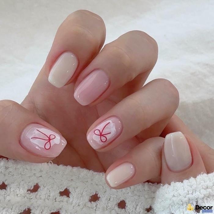 nail màu nude thạch trong trẻo sắc nét hd