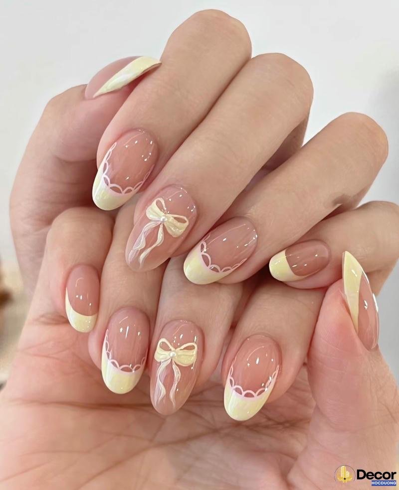 nail màu thạch phong cách hàn quốc 4k