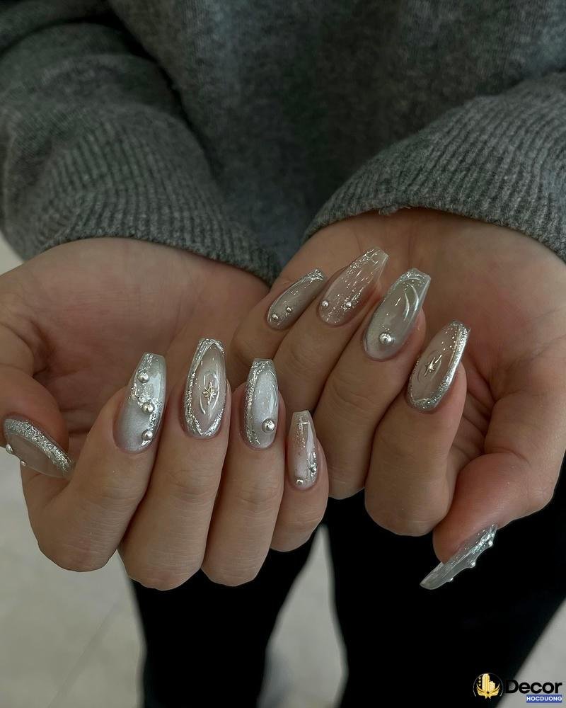 nail màu thạch phong cách hàn quốc hd