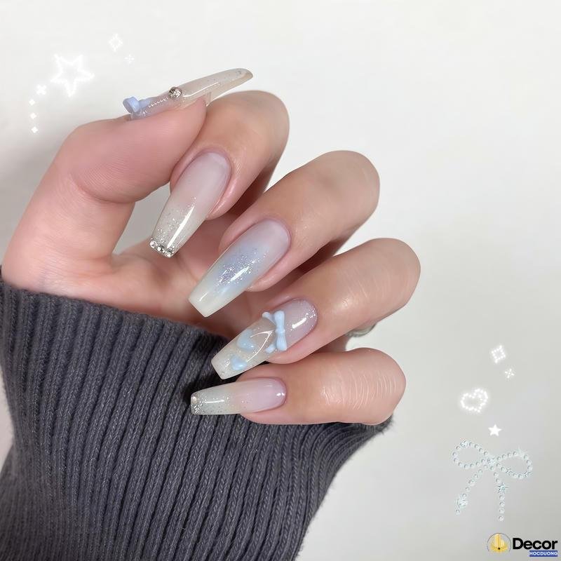 nail màu thạch trong suốt hd