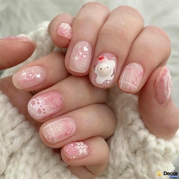 nail mong ngan mau pastel