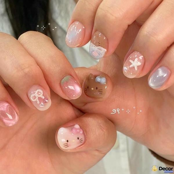 nail mong ngan nhe nhang