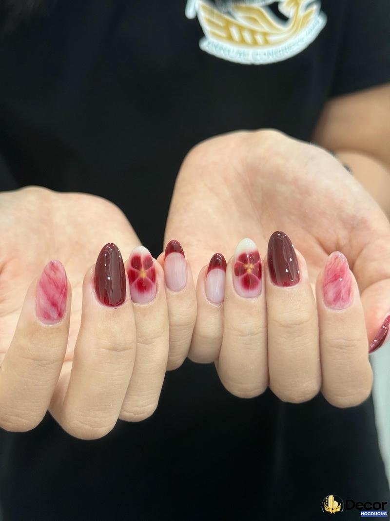 nail thạch bóng mịn sắc nét 4k