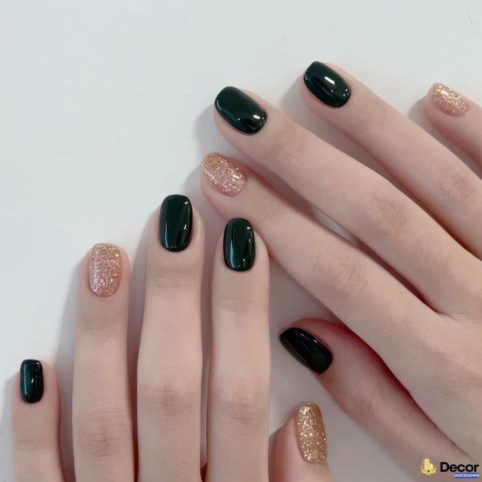 nail xanh navy huyền bí nét