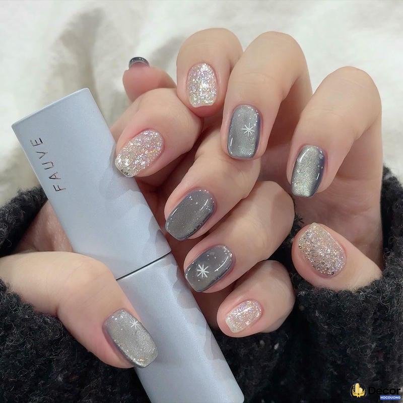 nail xinh đính kim tuyến chất lượng full hd