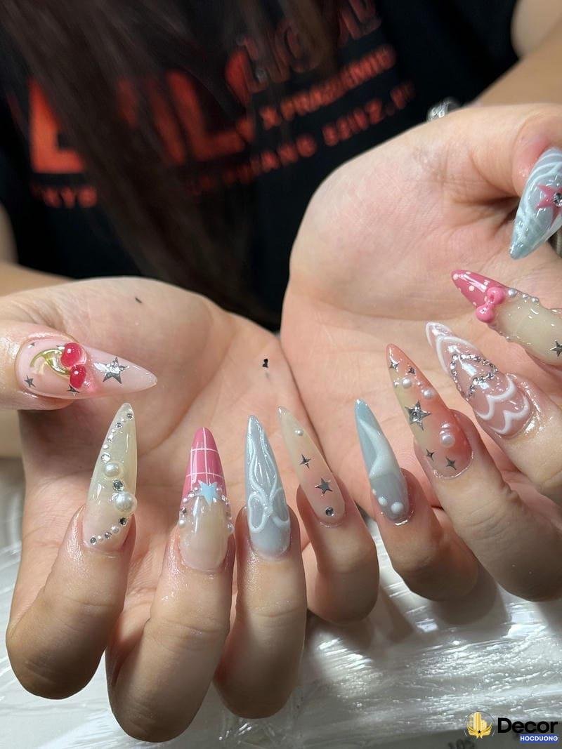 nail xinh hiệu ứng thạch chất lượng full hd