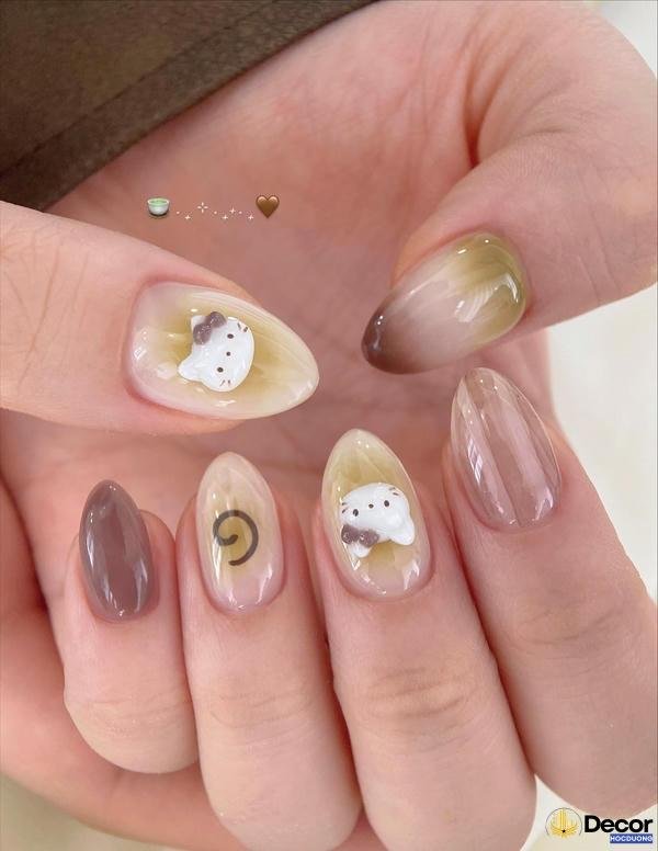 nail xinh hiệu ứng vân đá chất lượng 4k