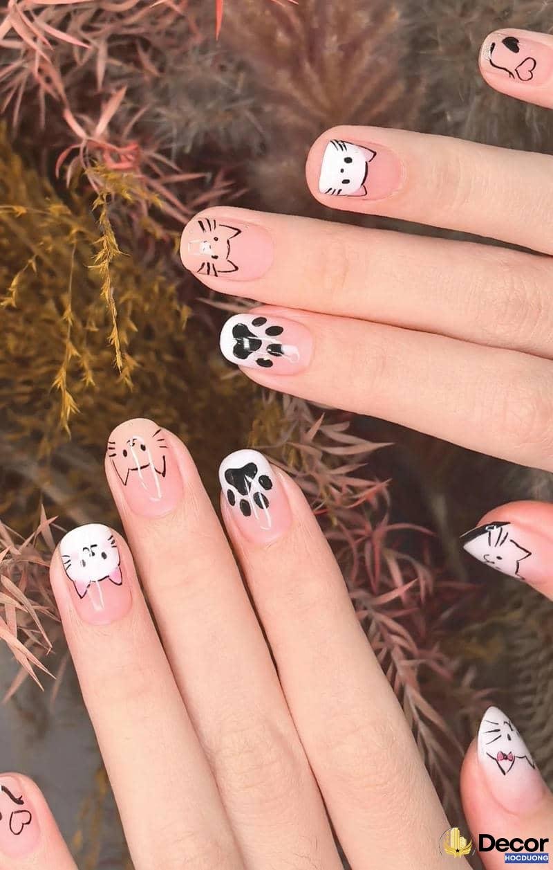 nail xinh họa tiết hoạt hình chất lượng full hd