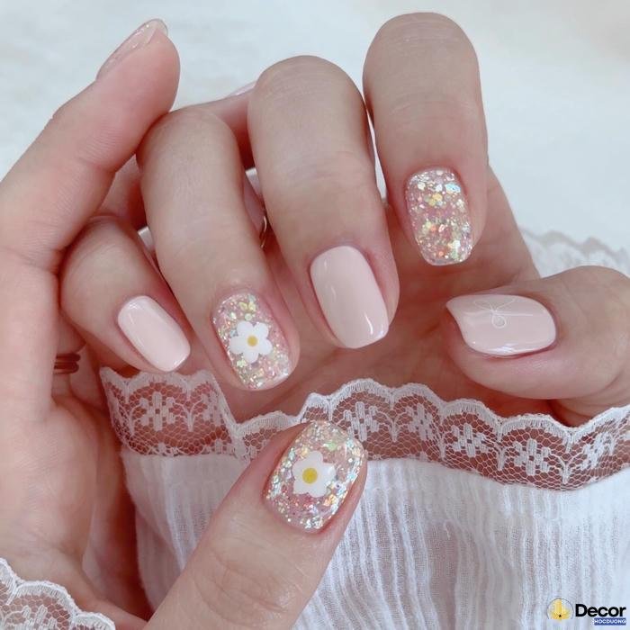 nail xinh tone nude tự nhiên chất lượng full hd