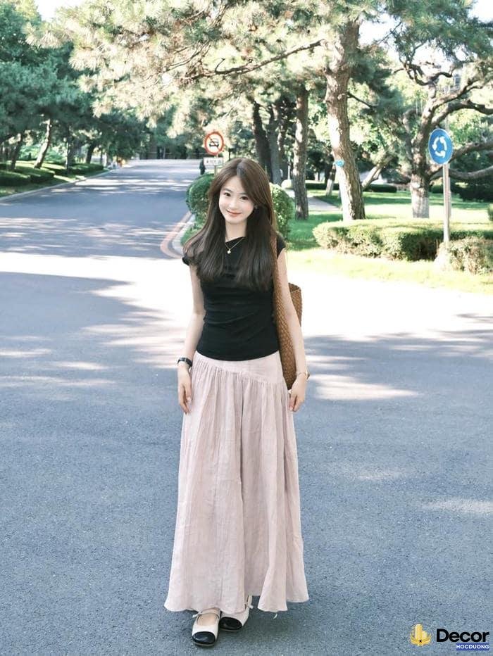 ảnh gái xinh mặc váy lưới nổi bật