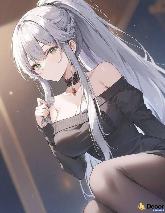 gái xinh anime biểu cảm ngại ngùng