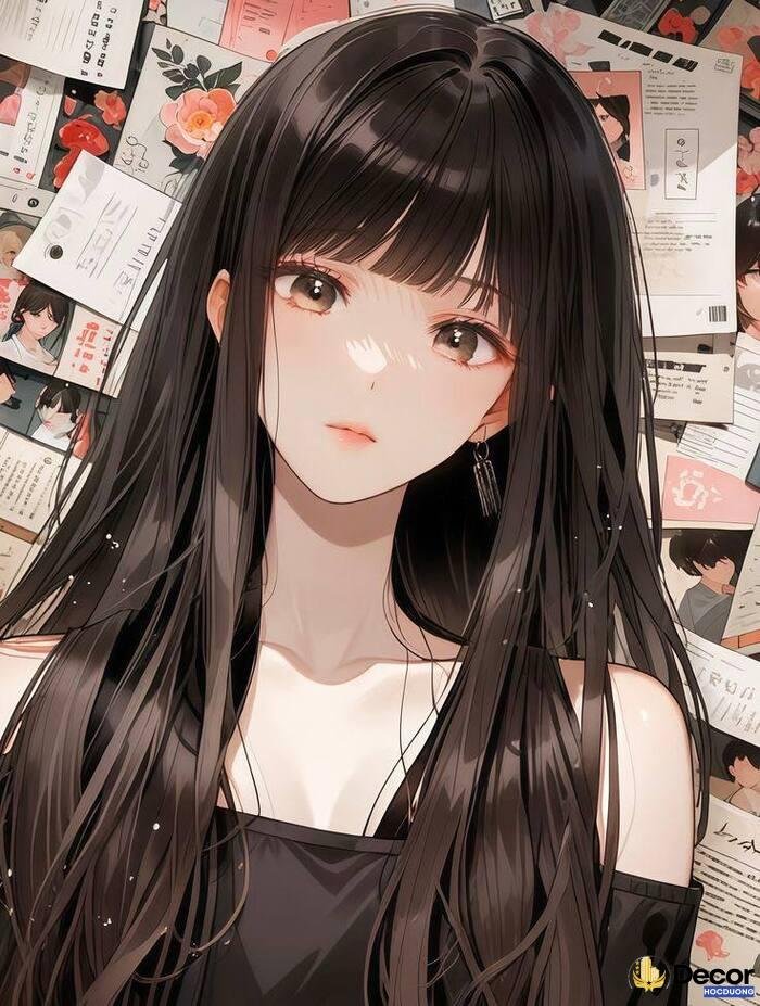 gái xinh anime mắt to long lanh