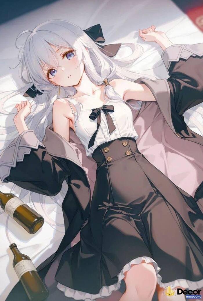 gái xinh anime tạo dáng dễ thương