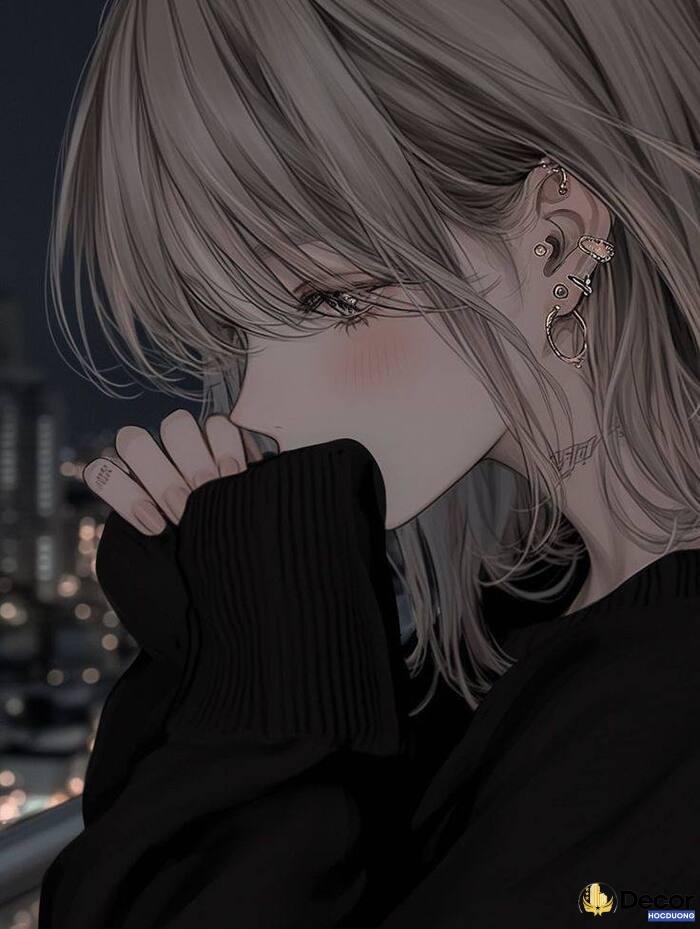 gái xinh anime thần thái nhẹ nhàng