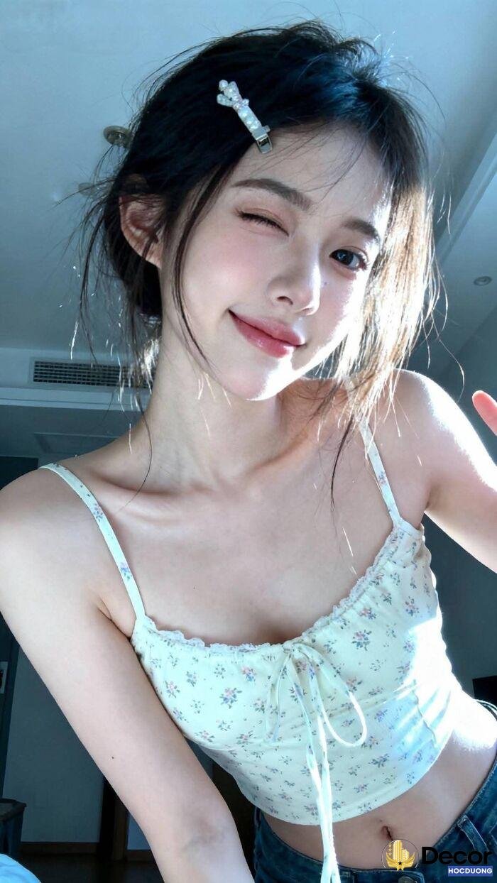 gái xinh cười style ulzzang